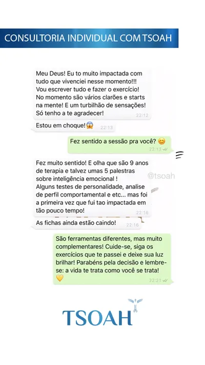 Mensagem de uma pessoa atendida, 3 de 19
