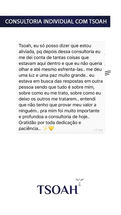 Mensagem de uma pessoa atendida, 4 de 19